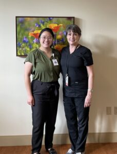Kyllie Chang, RN and Deborah Jones, RN from Houston Hospice